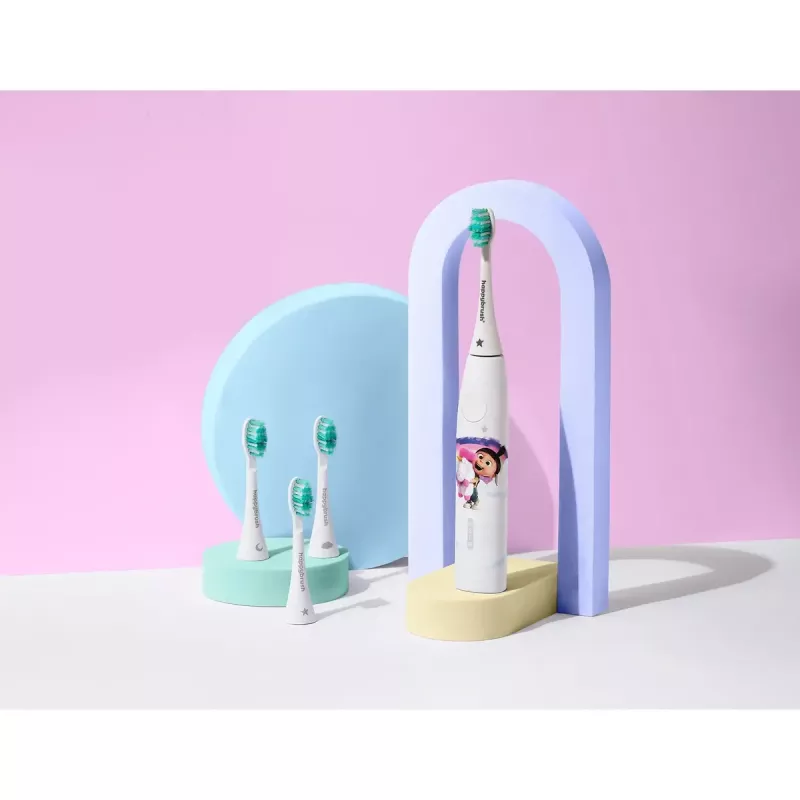 Electric Toothbrush Happybrush ECO VIBE KIDS Agnes + 3 Refills