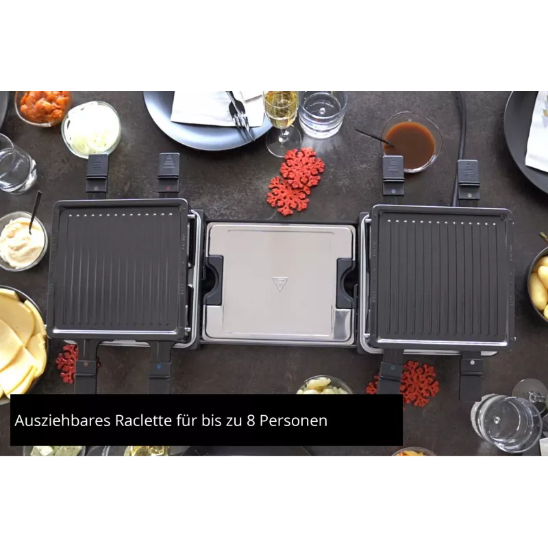 Unold 48755 raclette grill 8 person(s) 1300 W Black
