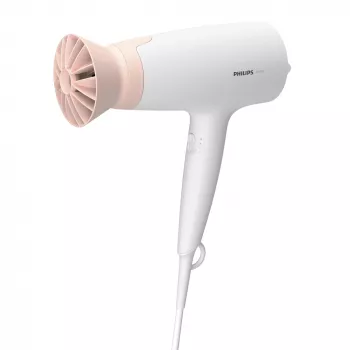 Hair dryer Philips BHD300/00 1600 W, 3 heat levels, 3 speeds, cool shot, pink/white, 1.8 m cord