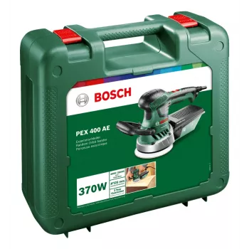 Bosch PEX 400 AE Random Orbit Sander, Random orbital sander, Velcro, Green, Hungary, 4000 OPM, 26000 OPM