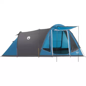 Dome tent COLEMAN Waterfall 5 (Model 2025) with tunnel extension, Blue/Grey