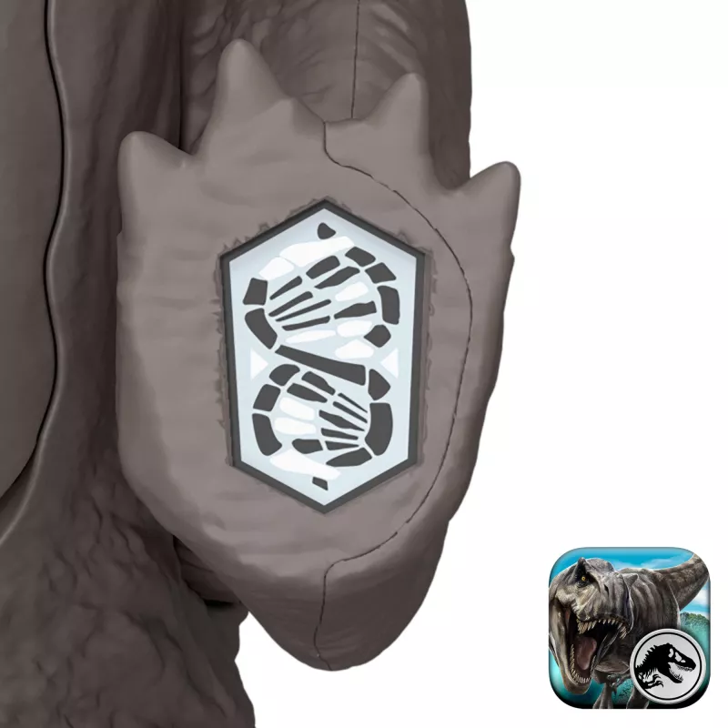 Jurassic World Rebirth Wild Roar Nasutoceratops Dinosaur Toy, Tail Controlled Attack Chomp & Sound