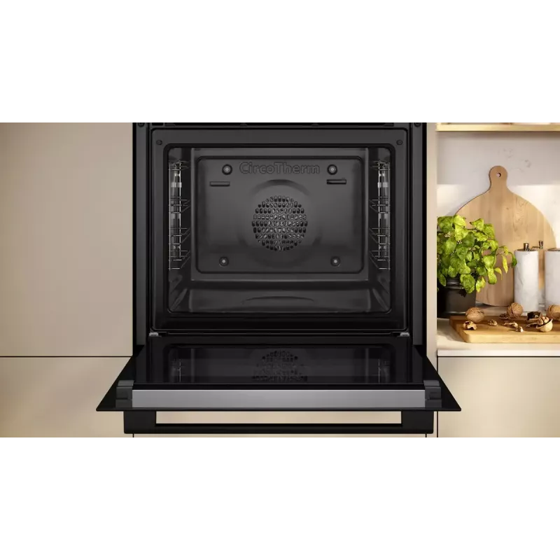 Ceramic hob and electric oven set NEFF B2CCG6AK3 + T18SDH9L0 — Glass-ceramic 4-zone hob, 71 L electric oven, CircoTherm®