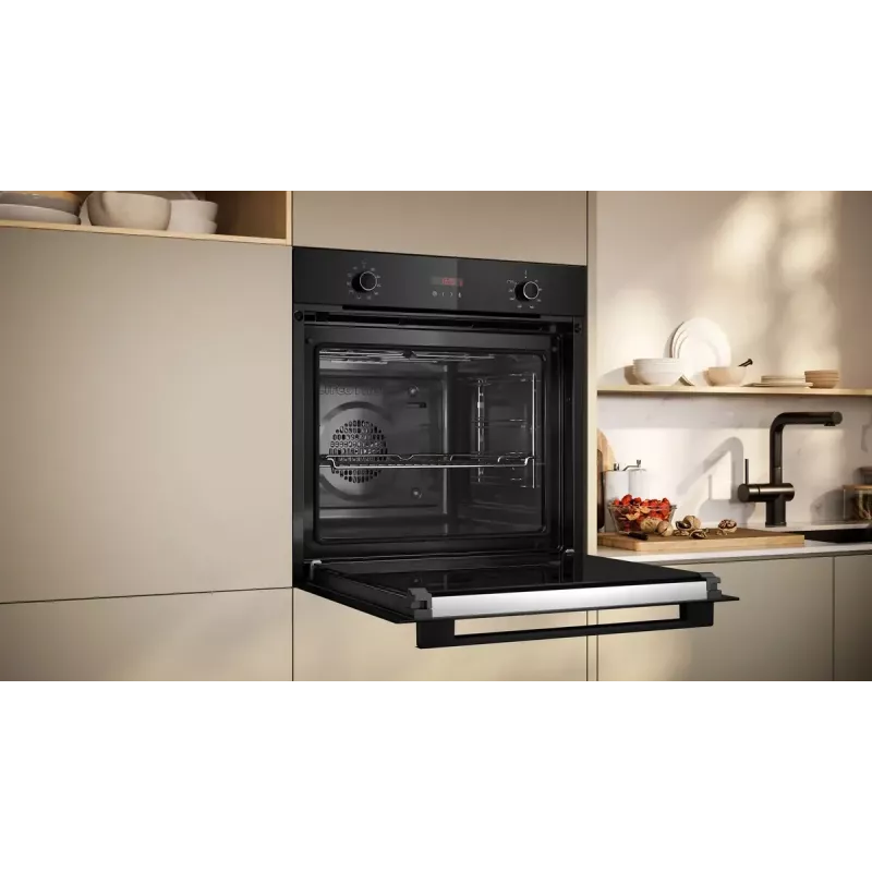 Ceramic hob and electric oven set NEFF B2CCG6AK3 + T18SDH9L0 — Glass-ceramic 4-zone hob, 71 L electric oven, CircoTherm®