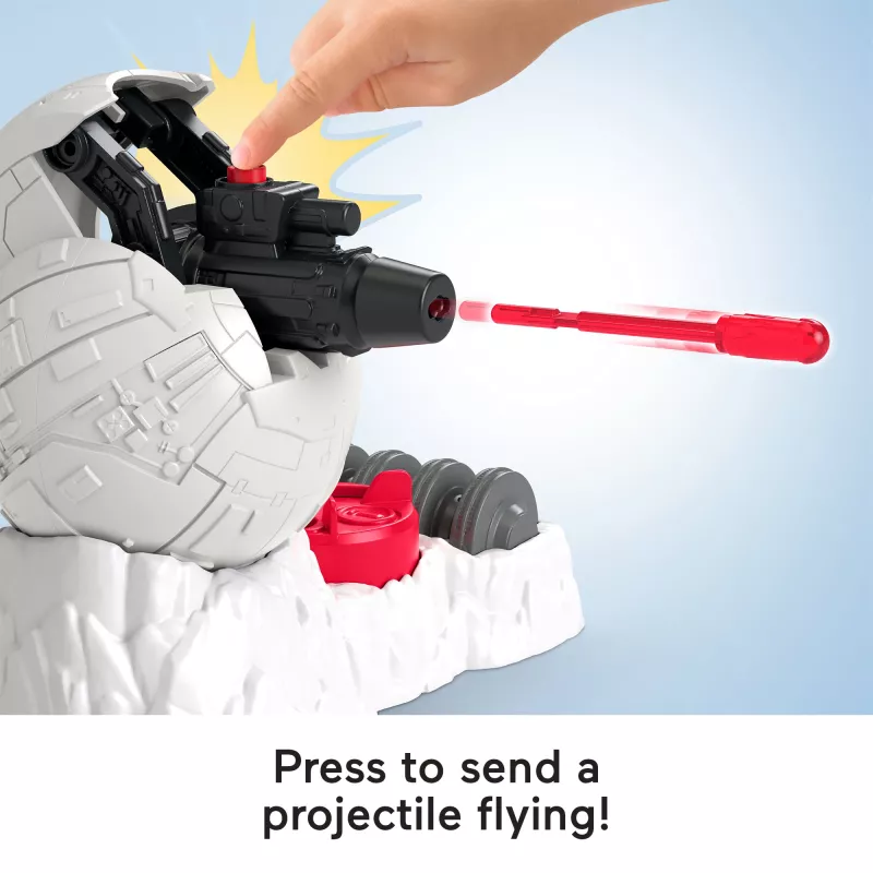Fisher-Price Imaginext STAR WARS Rebel Base Cannon Toy with Luke Skywalker Diecast Character Key, 5 Pieces