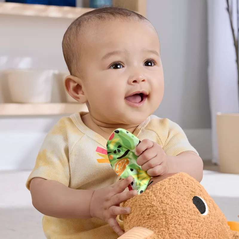Toy capybara Fisher-Price Snuggly Snacky Capy 0.5 years