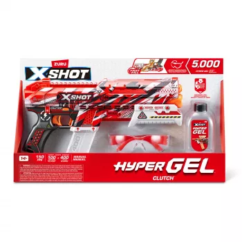 XSHOT Hyper Gel Clutch Blaster (5,000 Hyper Gel Pellets) ZURU