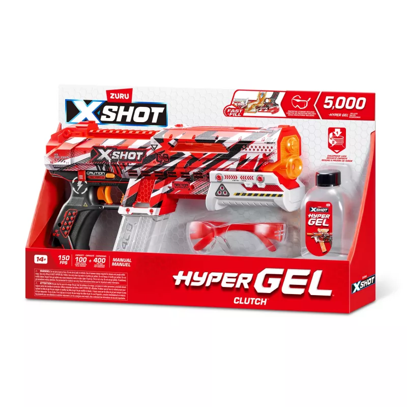 XSHOT Hyper Gel Clutch Blaster (5,000 Hyper Gel Pellets) ZURU