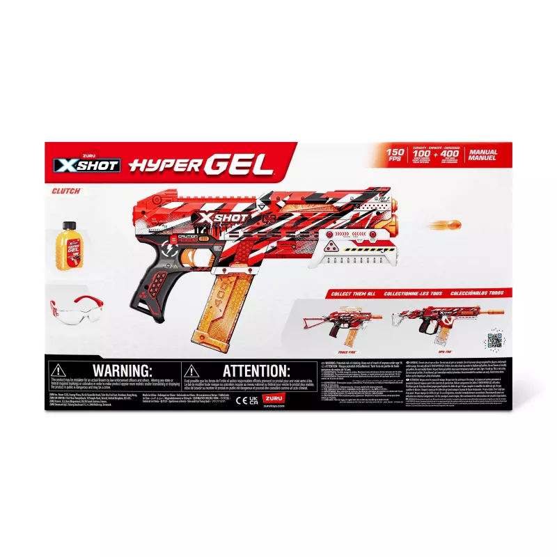 XSHOT Hyper Gel Clutch Blaster (5,000 Hyper Gel Pellets) ZURU