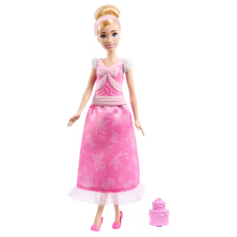 Disney Princess 2-in-1 Stories Cinderella Fashion Doll with 2 Snap-On Bodices, 2 Skirts & 9 Accessories