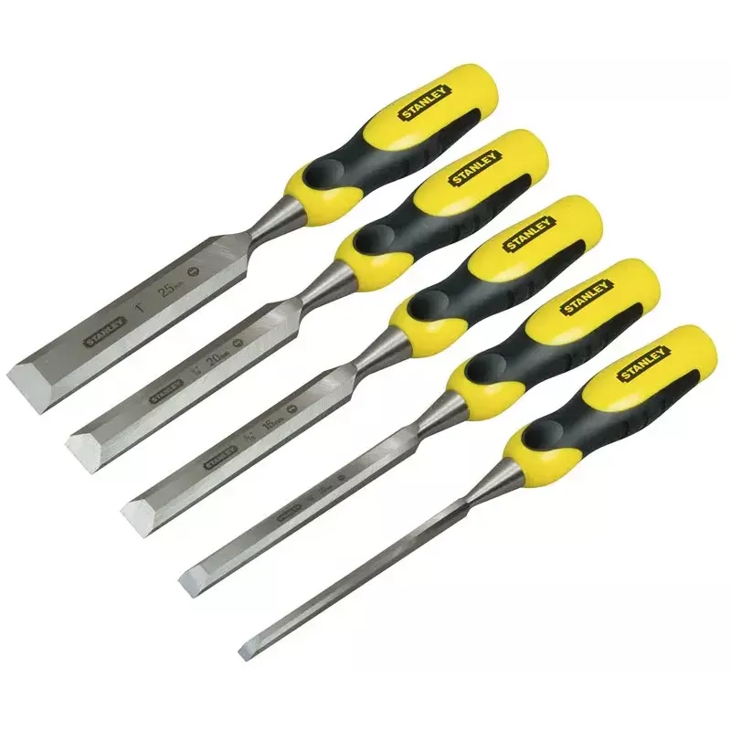 Wood Chisel Set Stanley 5-Piece DynaGrip 2-16-885