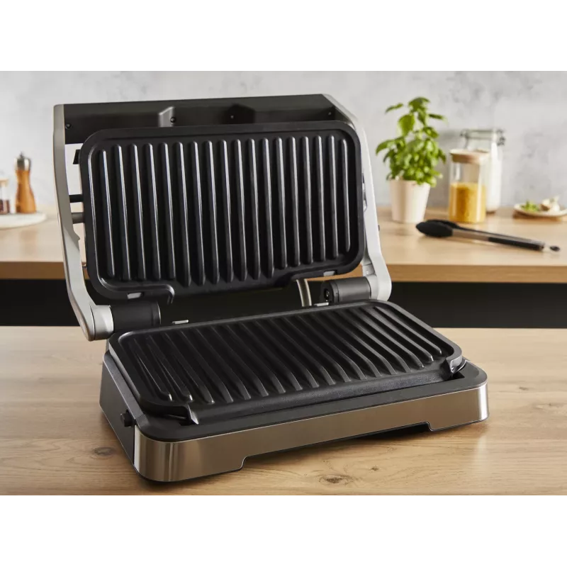 Contact grill Tefal OptiGrill 2in1 GC773D Stainless steel 2100 W