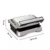 Contact grill Tefal OptiGrill 2in1 GC773D Stainless steel 2100 W