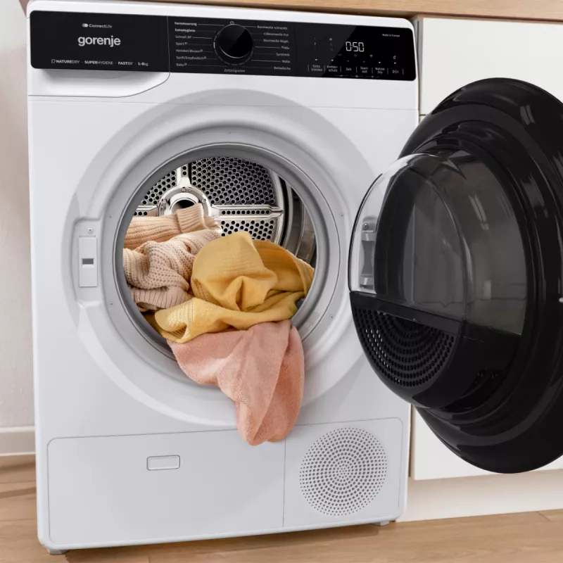 Gorenje DPNA83W tumble dryer Freestanding Front-load 8 kg Black, White