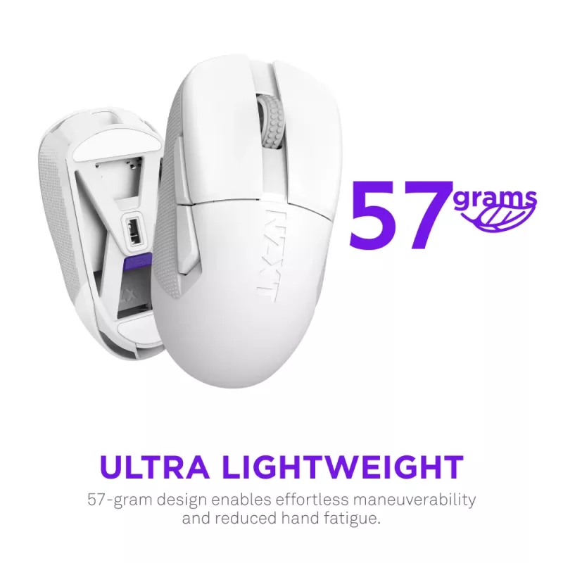 NZXT Lift Elite Wireless Gaming Mouse White