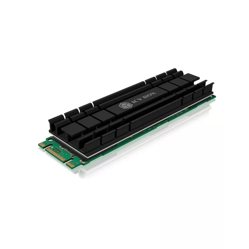 ICY BOX IB-M2HS-701 M.2 NVMe SSD Heatsink/Radiator Black 1 pc(s)