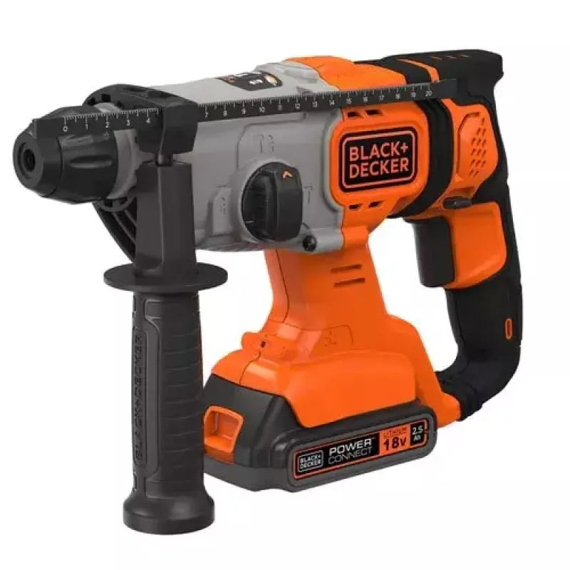 Drill Black & Decker BCD900E2K-QW 1880 RPM SDS Plus, 2.5 Ah Battery