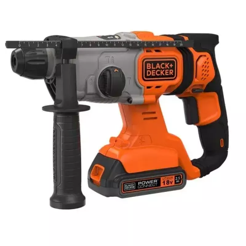 Drill Black & Decker BCD900E2K-QW 1880 RPM SDS Plus, 2.5 Ah Battery