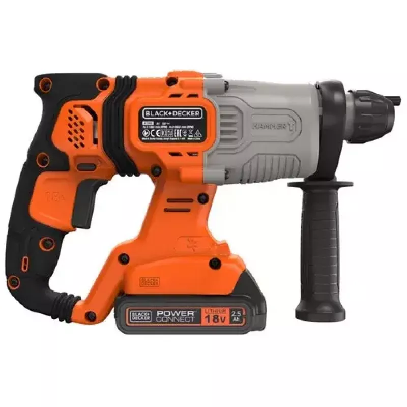 Drill Black & Decker BCD900E2K-QW 1880 RPM SDS Plus, 2.5 Ah Battery