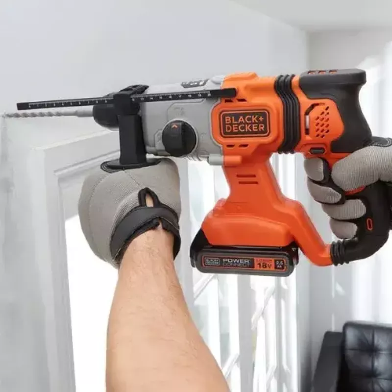 Drill Black & Decker BCD900E2K-QW 1880 RPM SDS Plus, 2.5 Ah Battery