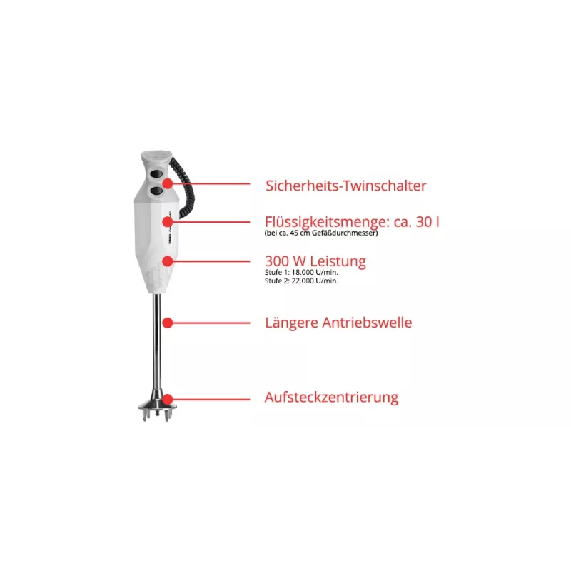 Immersion blender ESGE P 350 Profi Grey White