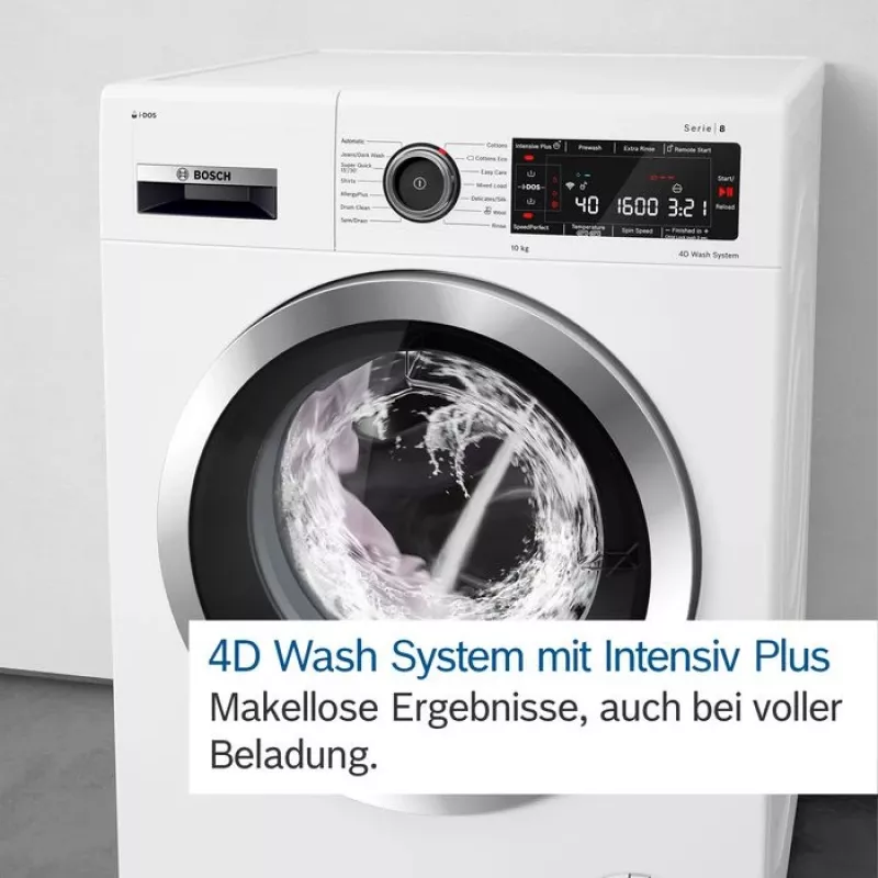Bosch Serie 8 WGB256041 washing machine Front-load 10 kg 1600 RPM Black, White