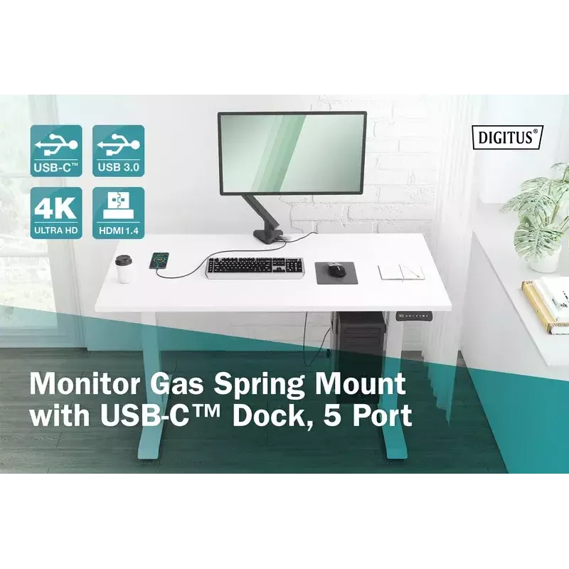 Monitor Mount Digitus DA-90405 with Docking Station