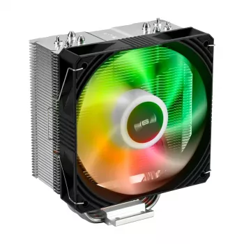 FSP NE5 Processor Cooler Air 120 mm Black ARGB, Fan, 12 cm, 800 RPM, 1600 RPM, 28 sone, Black