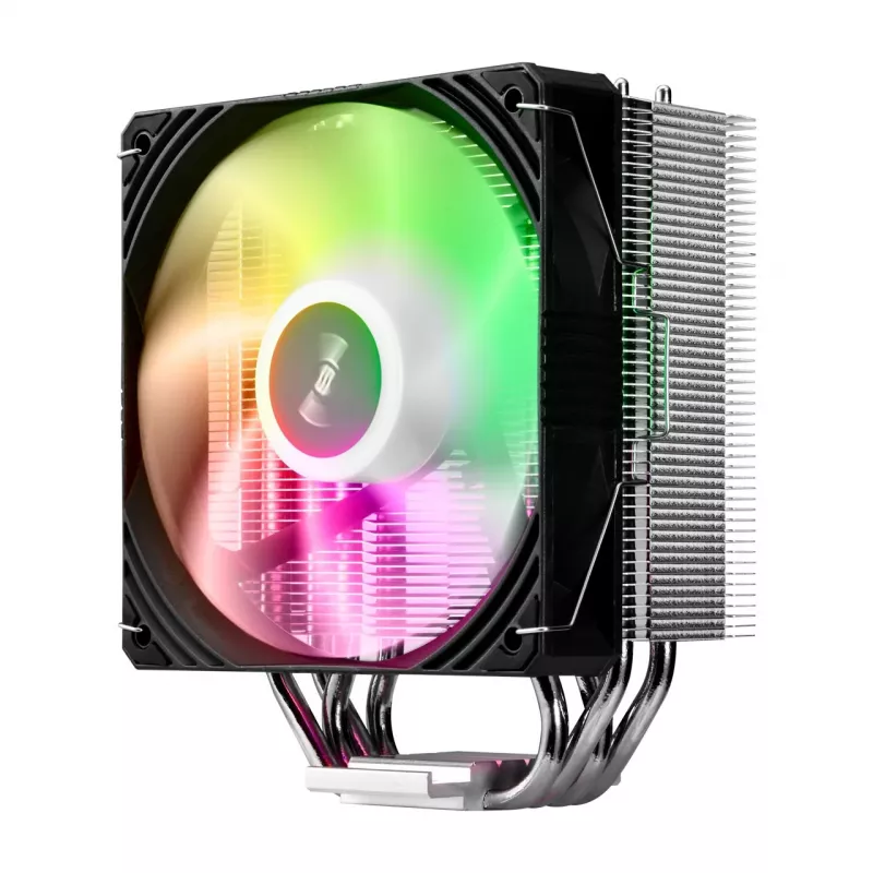 FSP NE5 Processor Cooler Air 120 mm Black ARGB, Fan, 12 cm, 800 RPM, 1600 RPM, 28 sone, Black