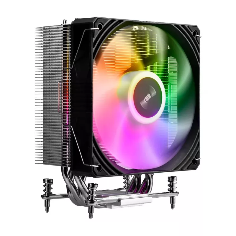 FSP NE5 Processor Cooler Air 120 mm Black ARGB, Fan, 12 cm, 800 RPM, 1600 RPM, 28 sone, Black