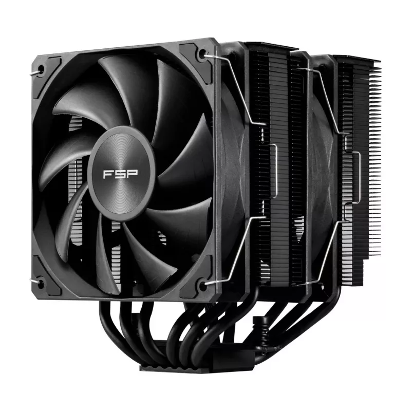 FSP MP7-B Processor Cooler Air 125 mm Black, Air cooler, 12 cm, 800 RPM, 1800 RPM, Black