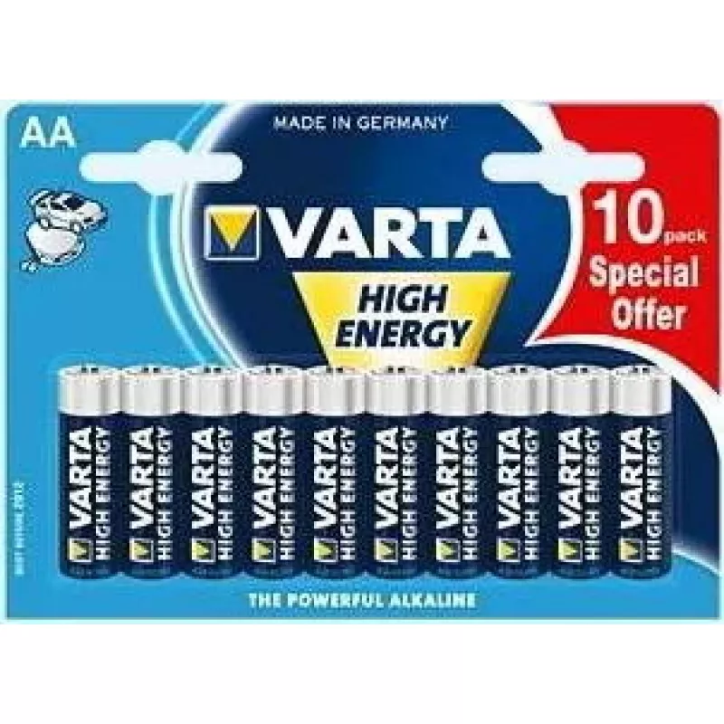 Single-use battery Varta High Energy AA 10-pack