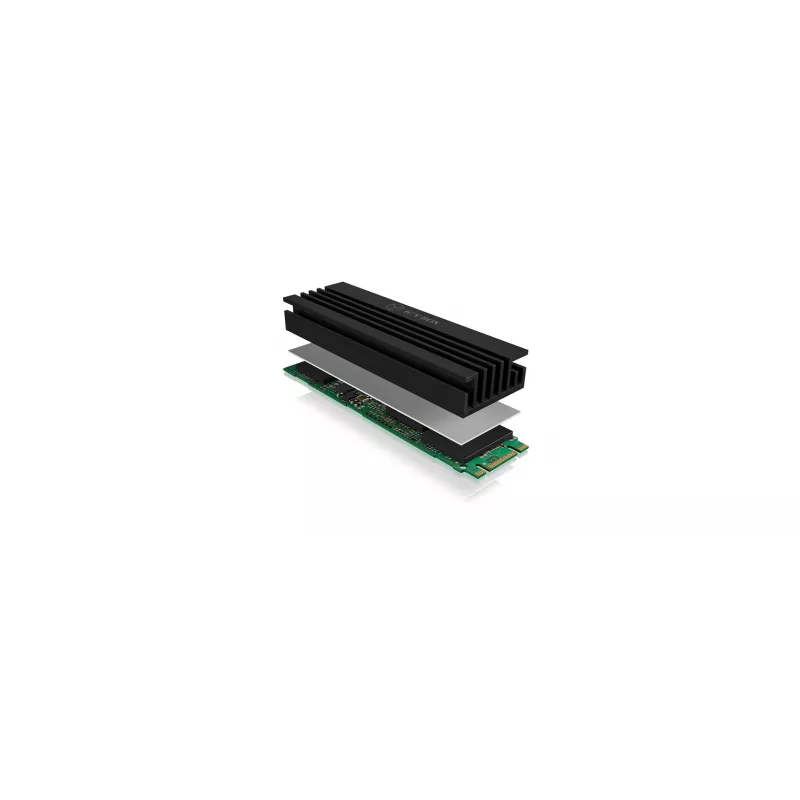 ICY BOX IB-M2HS-70 Solid-state drive Heatsink/Radiator Black 1 pc(s)