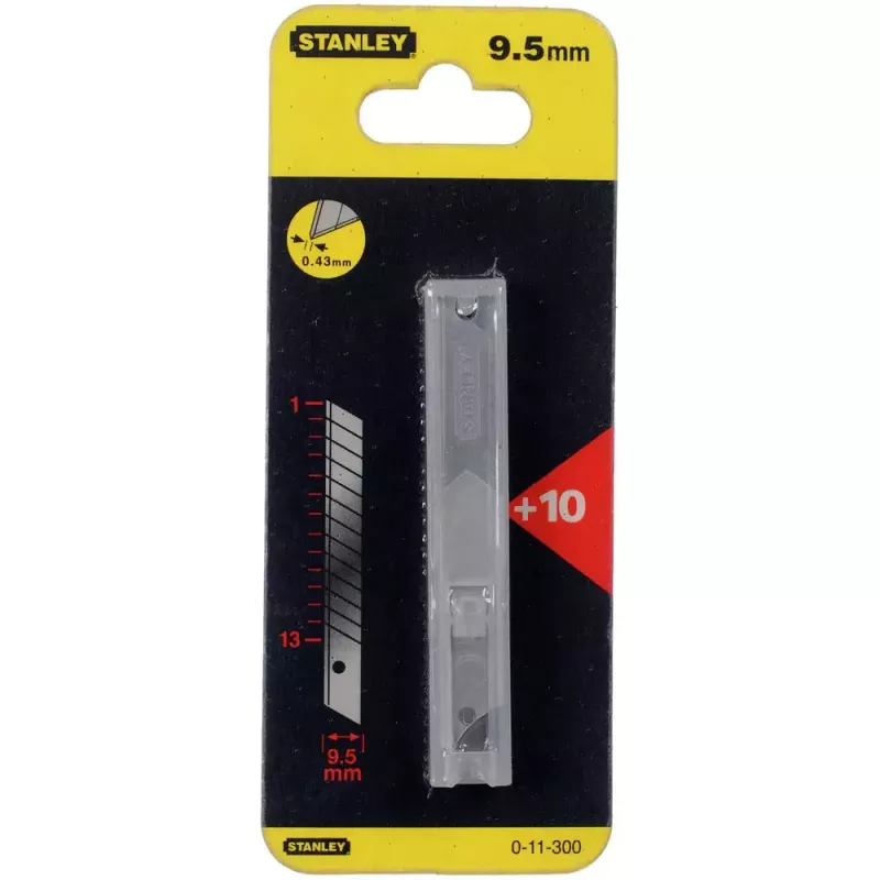 Snap-Off Knife Blades Stanley 9mm 0-11-300