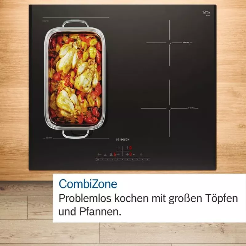 Bosch HEB517BB4 + NVS645CB6E cooking appliance set Zone induction hob Electric