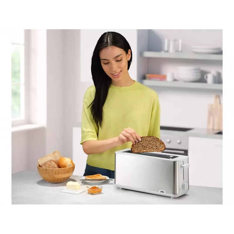 Toaster Braun HT 1610 1030 W Stainless Steel White