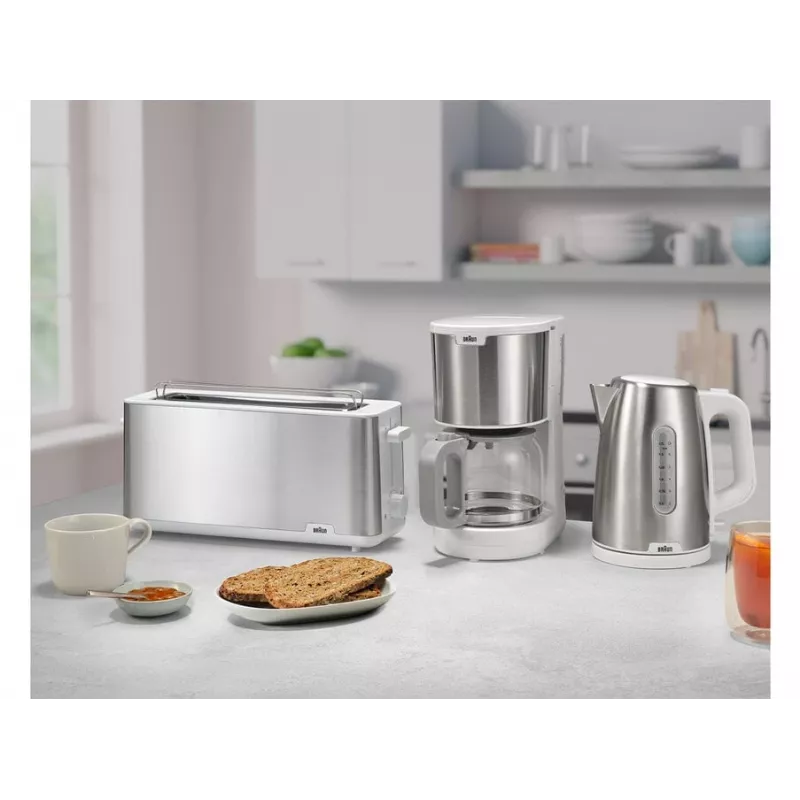 Toaster Braun HT 1610 1030 W Stainless Steel White