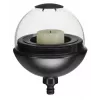 Candle Holder Gardena 11430-20 Black Transparent Round Pole 1 pc