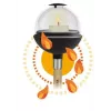 Candle Holder Gardena 11430-20 Black Transparent Round Pole 1 pc