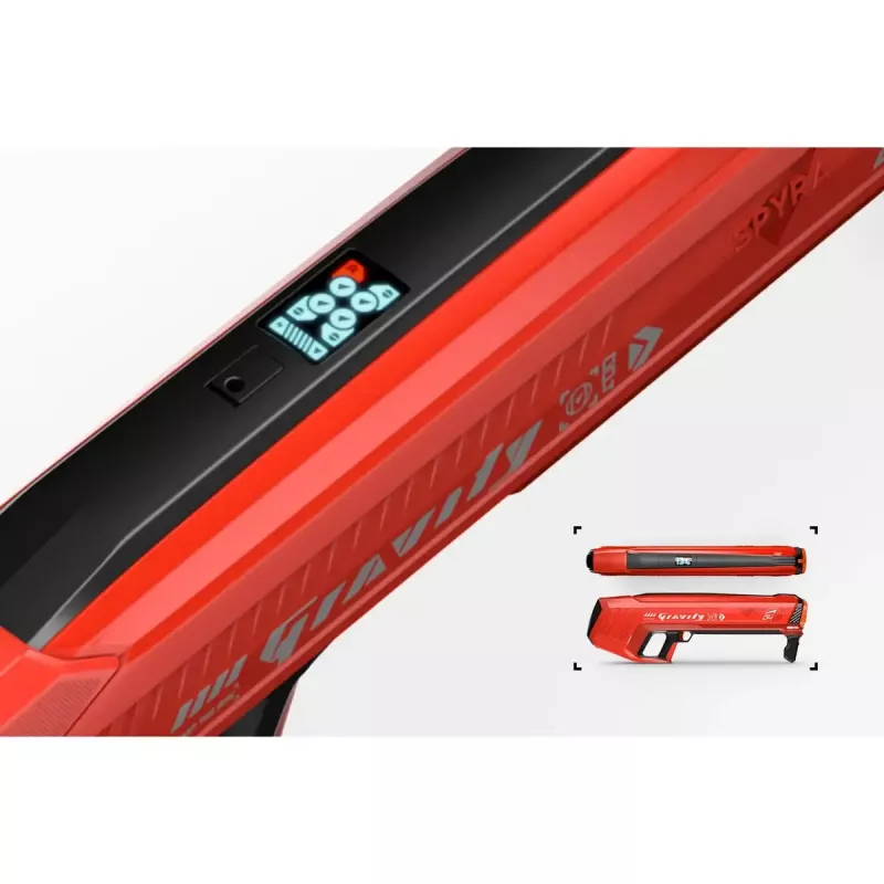 Water bomb launcher SpyraOne Spyra Gravity red SPGR1R — battery-free refillable water blaster