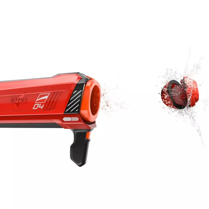 Water bomb launcher SpyraOne Spyra Gravity red SPGR1R — battery-free refillable water blaster
