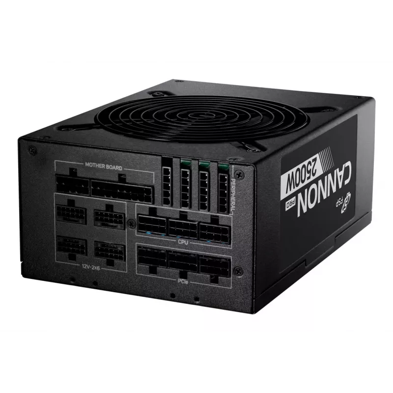 FSP CANNON PRO 2500W Power supply unit ATX ATX3.1 Black, 2500 W, 200 - 240 V, 50/60 Hz, 15 - 12 A, Active, 125 W