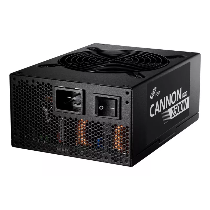 FSP CANNON PRO 2500W Power supply unit ATX ATX3.1 Black, 2500 W, 200 - 240 V, 50/60 Hz, 15 - 12 A, Active, 125 W