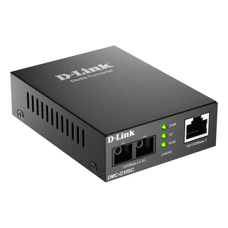 Media converter D-Link DMC-G10SC/E 100/1000BaseT to 1000BaseLX SC fiber