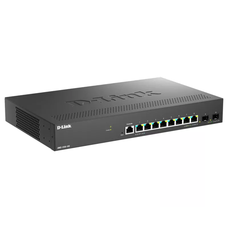 D-Link DMS-1250-10S/E network switch Managed 2.5G Ethernet (100/1000/2500) Black