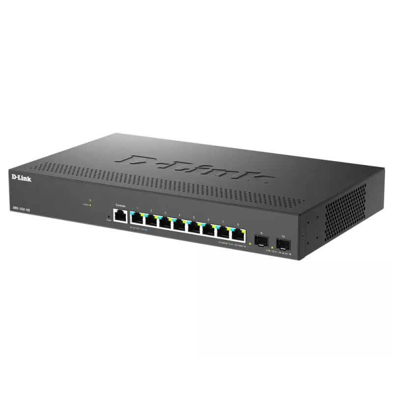 D-Link DMS-1250-10S/E network switch Managed 2.5G Ethernet (100/1000/2500) Black