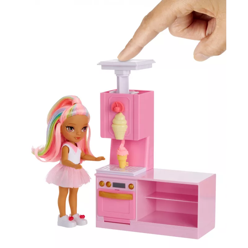 Rainbow High Little Dessert Shop with Kandy Playset, Fashion doll, Female, 4 yr(s), 140 mm, Multicolour