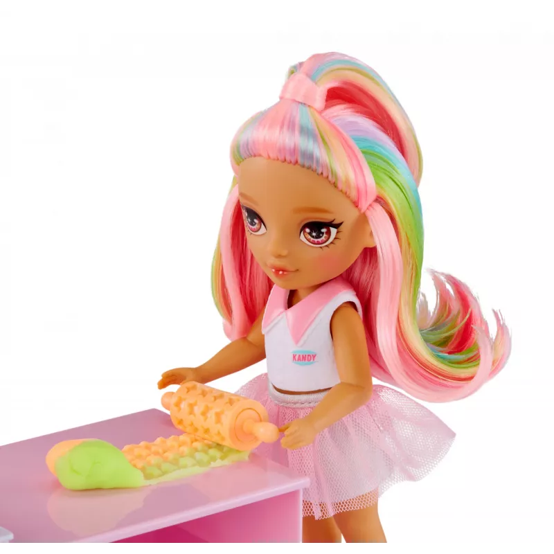 Rainbow High Little Dessert Shop with Kandy Playset, Fashion doll, Female, 4 yr(s), 140 mm, Multicolour