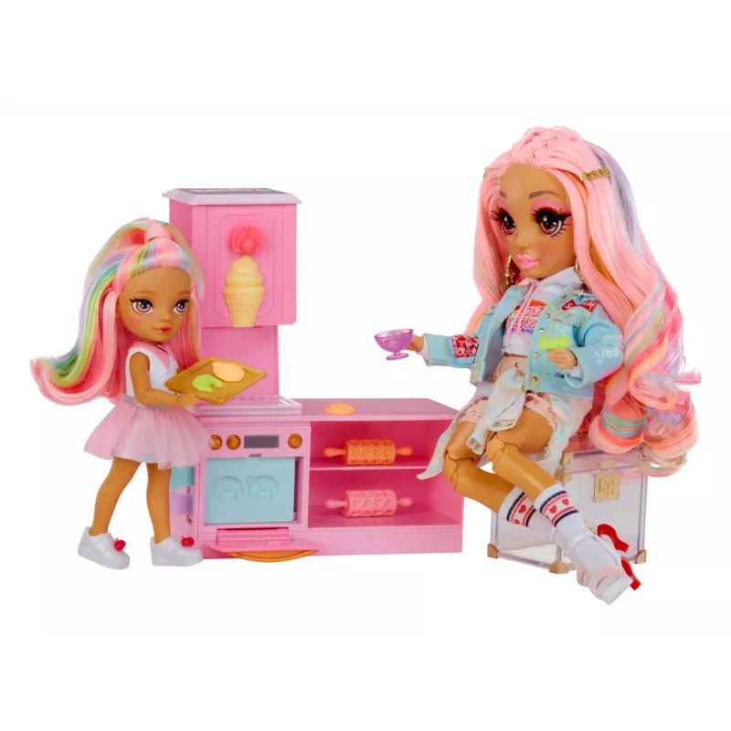 Rainbow High Little Dessert Shop with Kandy Playset, Fashion doll, Female, 4 yr(s), 140 mm, Multicolour
