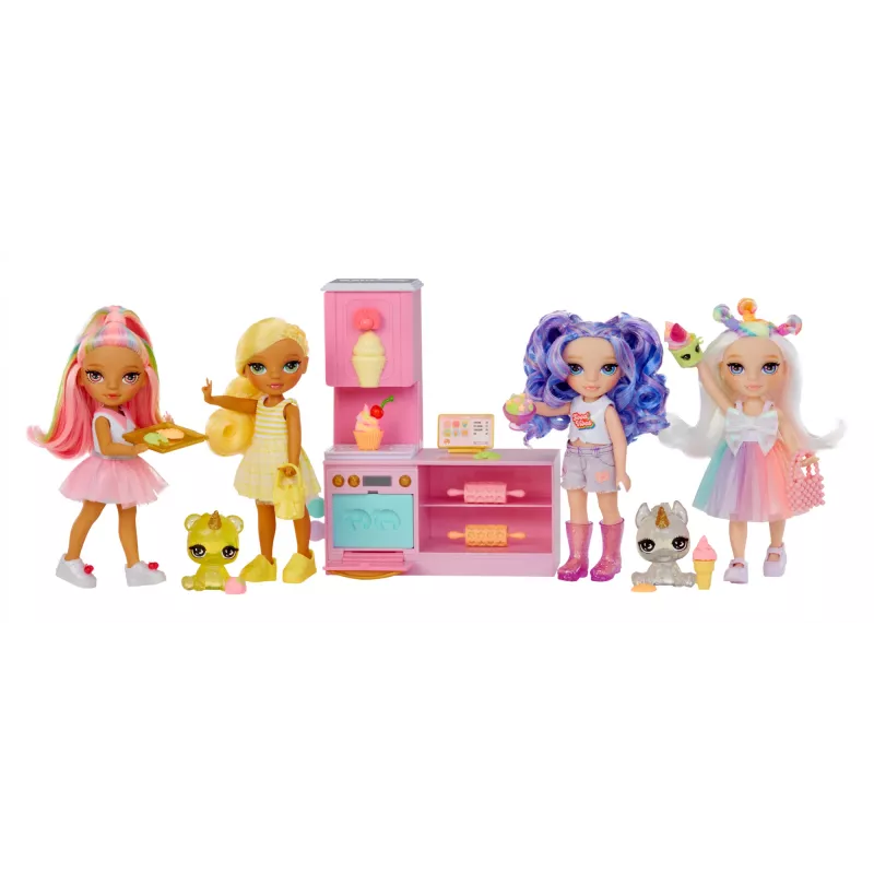 Rainbow High Little Dessert Shop with Kandy Playset, Fashion doll, Female, 4 yr(s), 140 mm, Multicolour